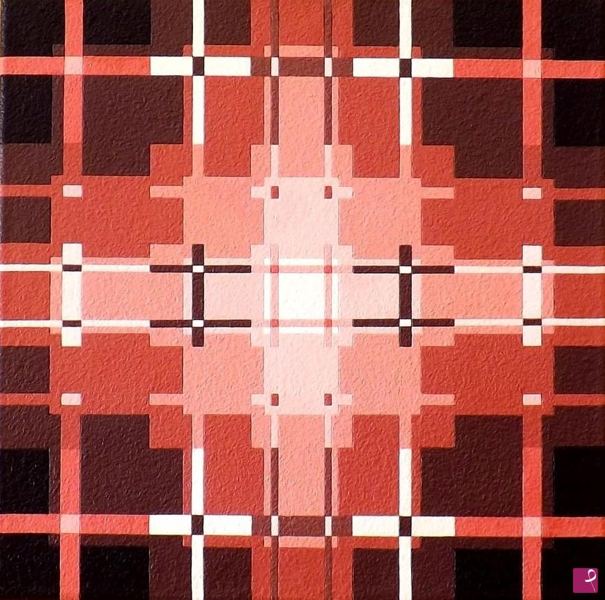quadri in vendita online - Cromo-struttura in rosa 1