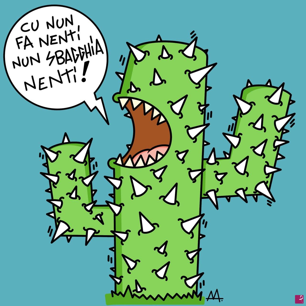 quadri in vendita online - Cu nun fa nenti nun sbagghia nenti (Chi non fa nulla non può sbagliare nulla) versione digitale