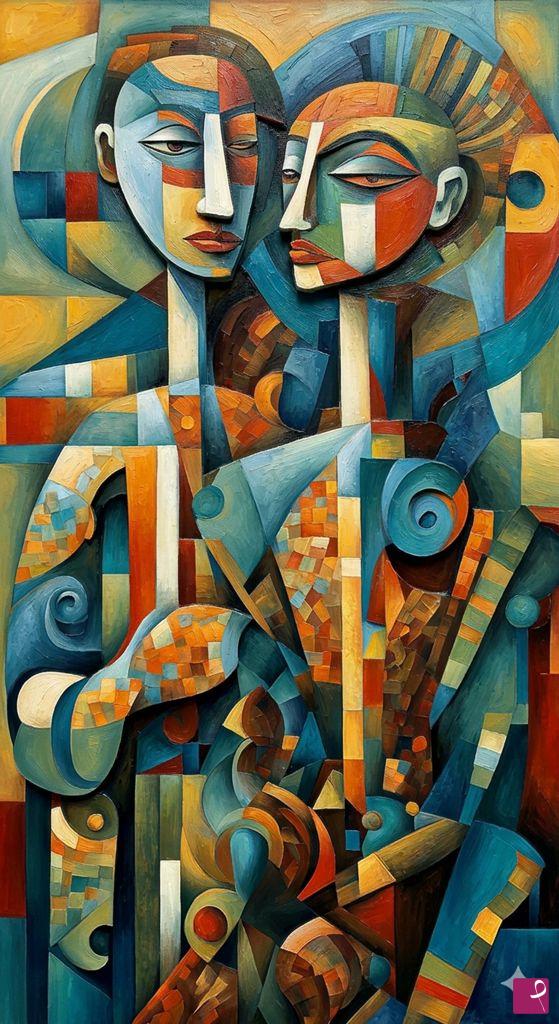 quadri in vendita online - Cubist Companions