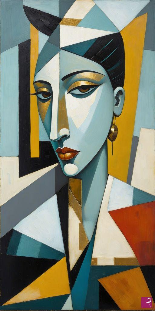 quadri in vendita online - Cubist Echoes of Identity