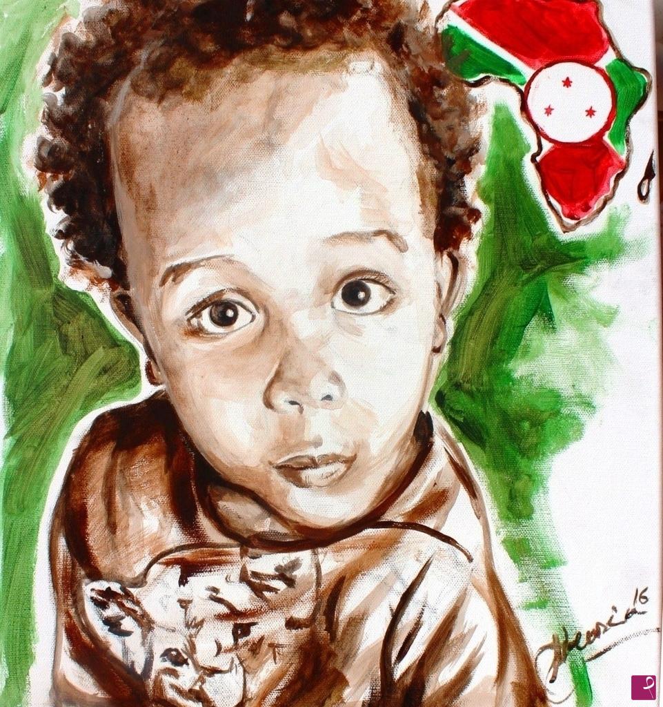 quadri in vendita online - CUCCIOLO D'AFRICA