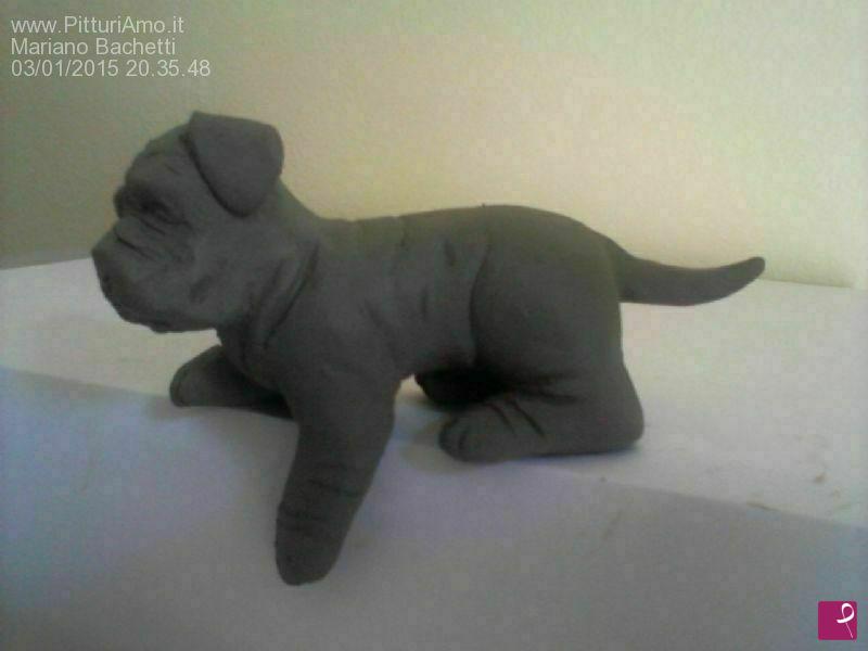 quadri in vendita online - Cucciolo Mastino Napoletano