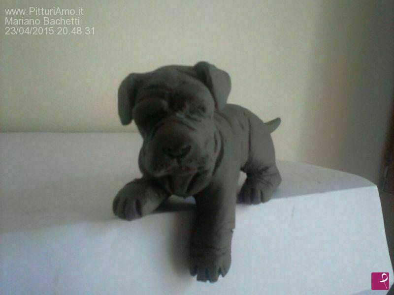 quadri in vendita online - Cucciolo Mastino Napoletano