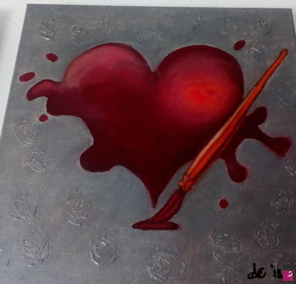 quadri in vendita online - Cuore d'artista