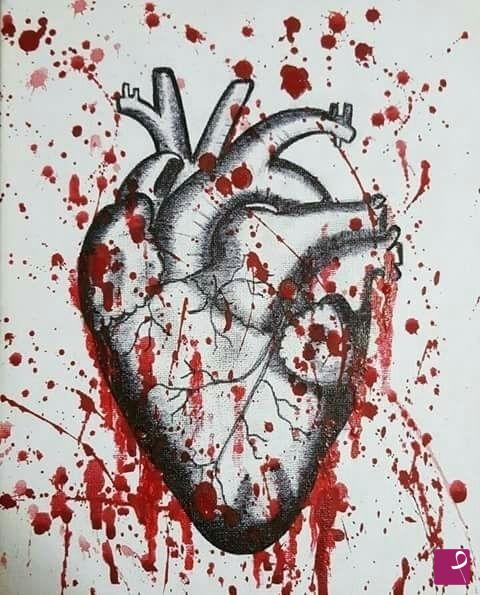 quadri in vendita online - Cuore di sangue