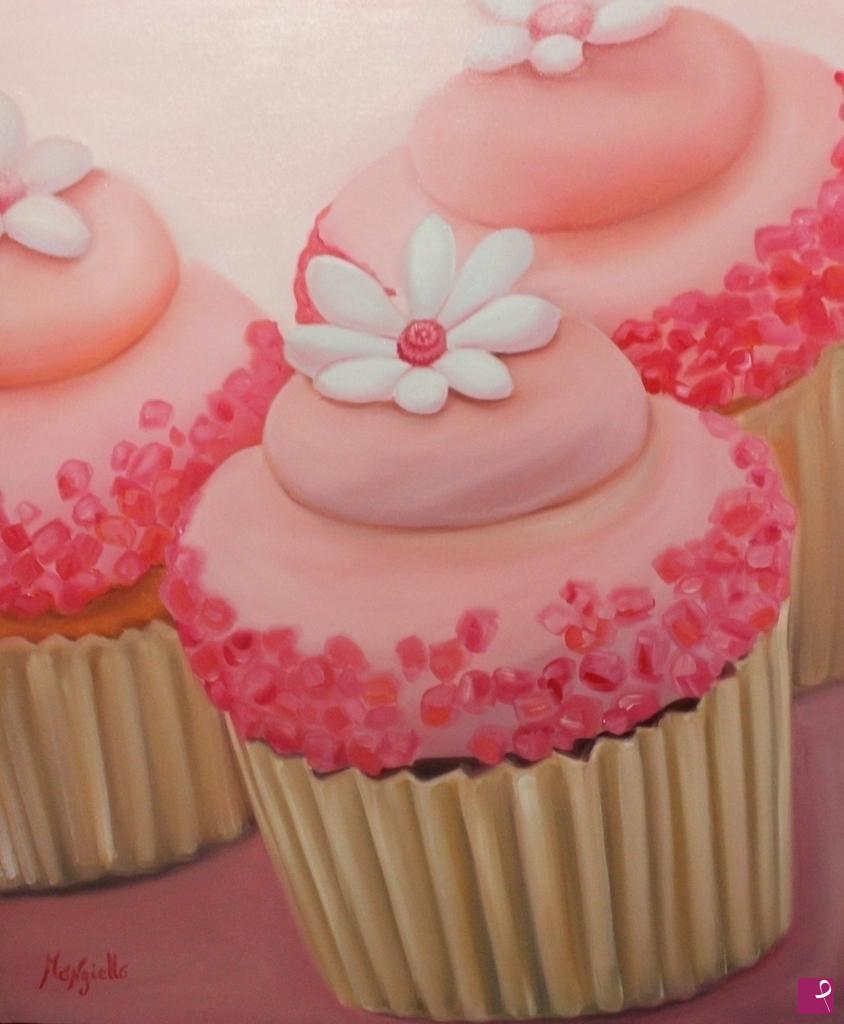quadri in vendita online - Cupcake rosa
