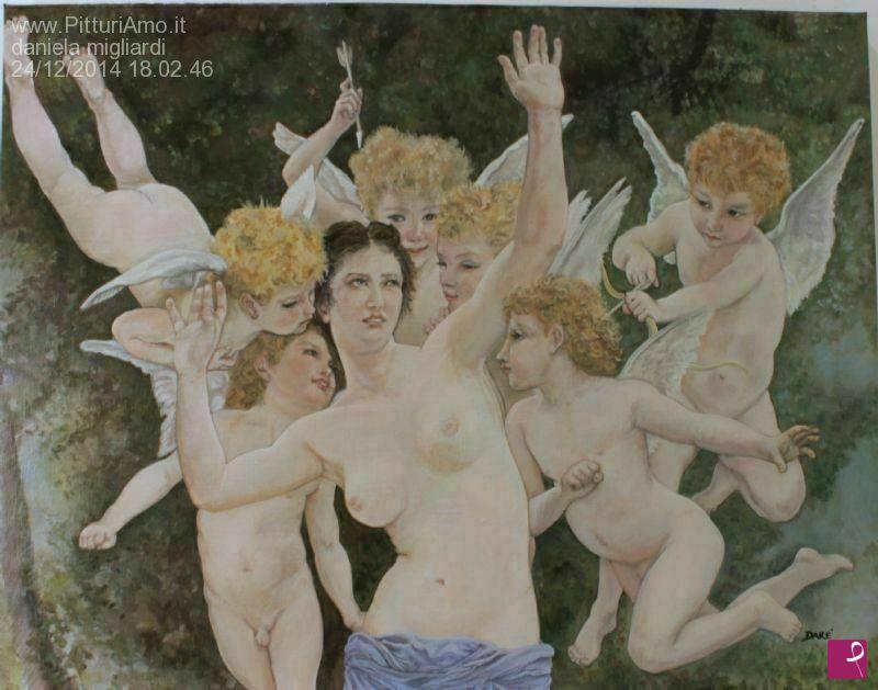 quadri in vendita online - cupidi invadenti