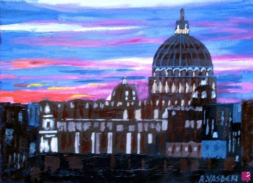 quadri in vendita online - CUPOLA DI SAN PIETRO