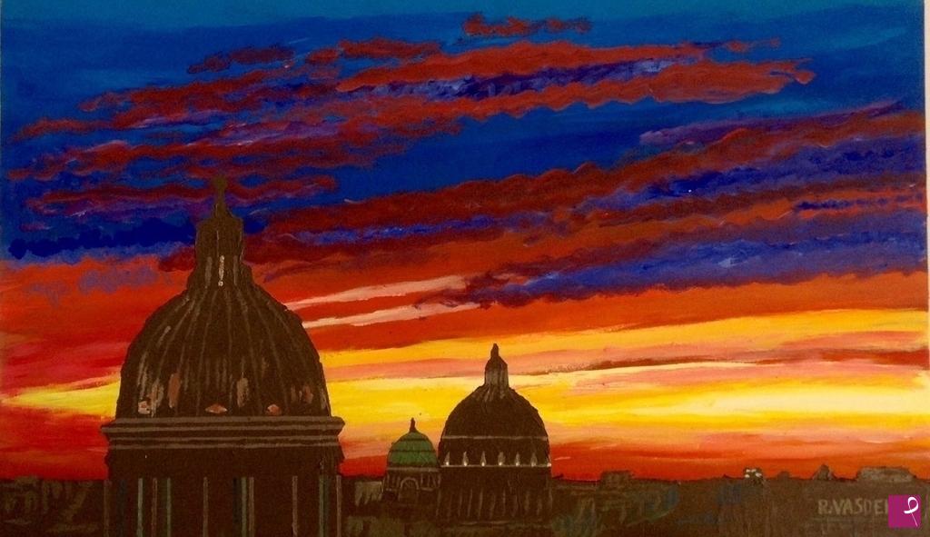 quadri in vendita online - CUPOLE DI ROMA