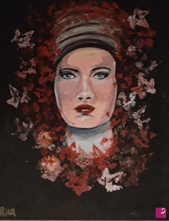 quadri in vendita online - Curtain of flowers