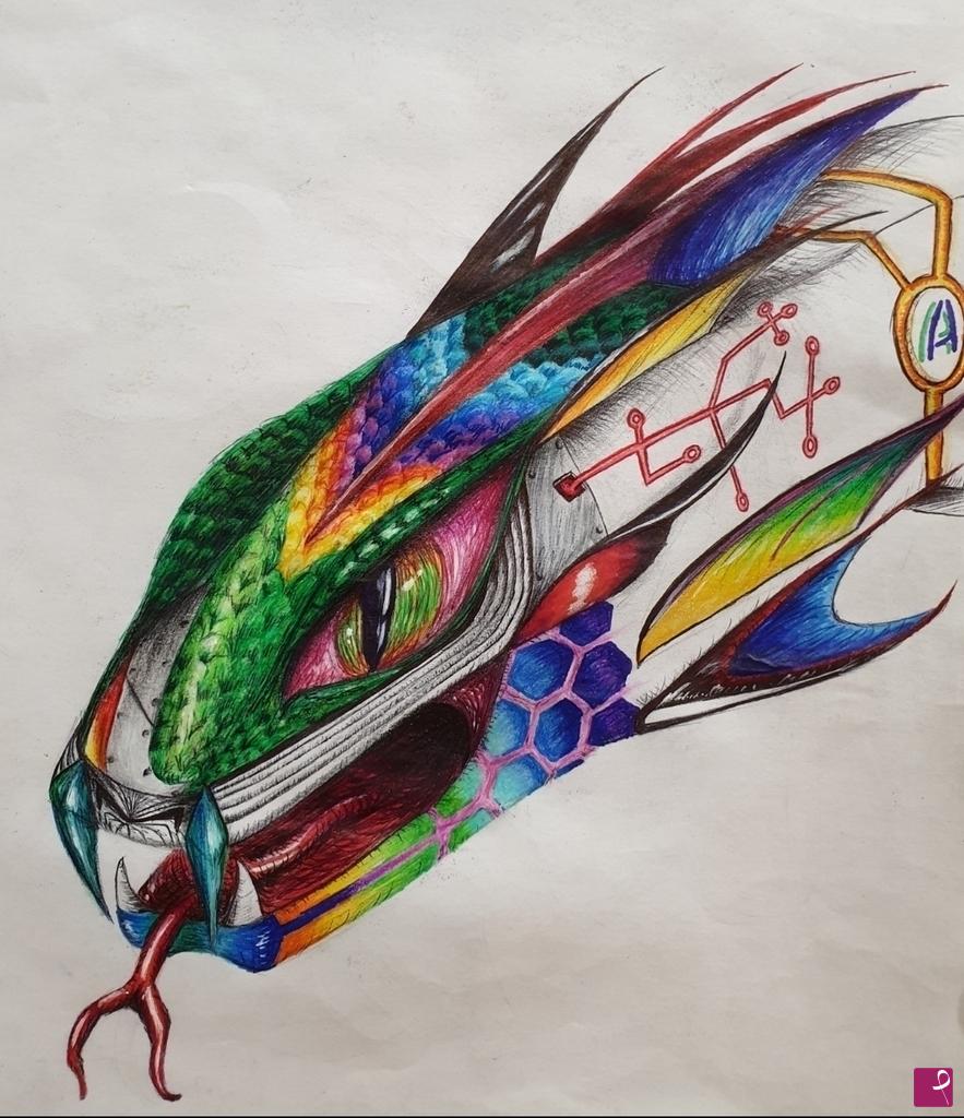 quadri in vendita online - Cyber Snake