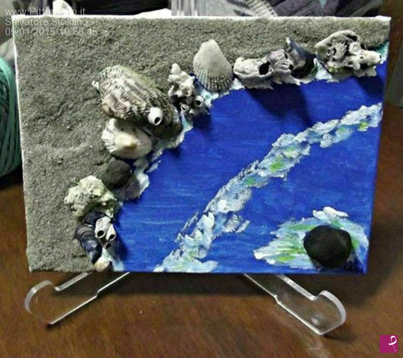 quadri in vendita online - Da un' idea del mare...