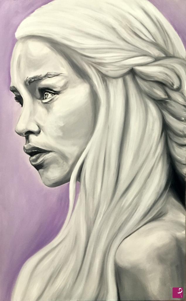 quadri in vendita online - Daenerys Targaryen - A tribute to Game of Thrones 