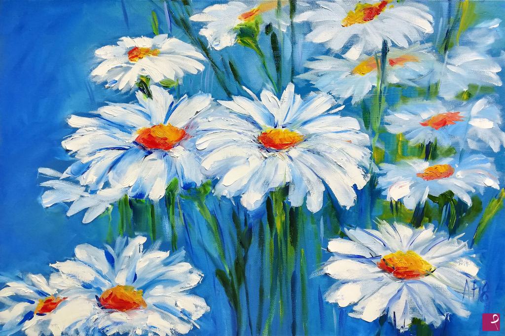 quadri in vendita online - Daisies
