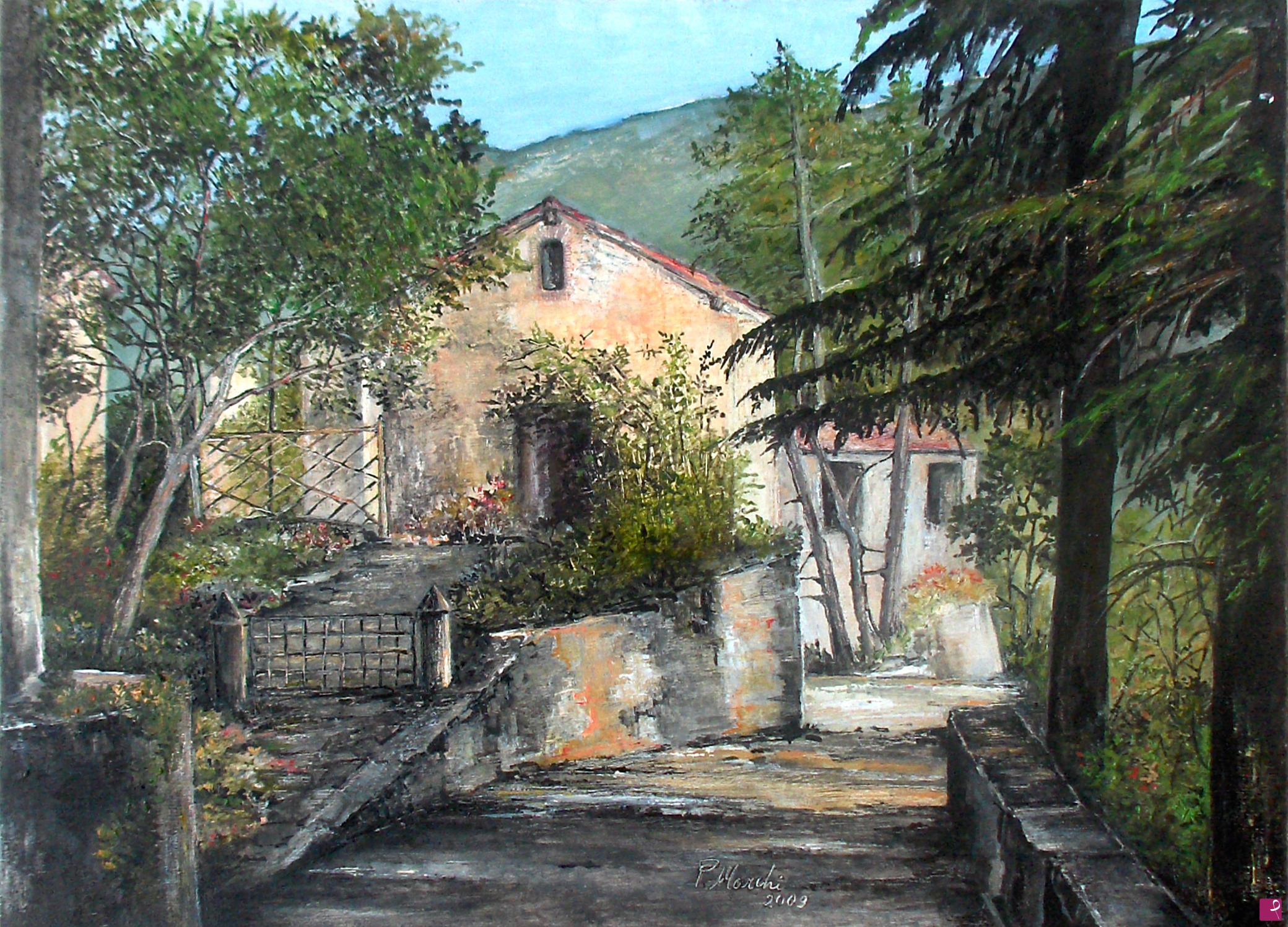 quadri in vendita online - Dalla chiesa di Castelluccio
