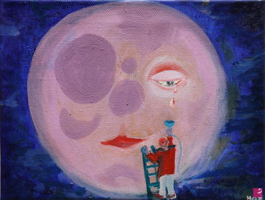quadri in vendita online - Dalla luna