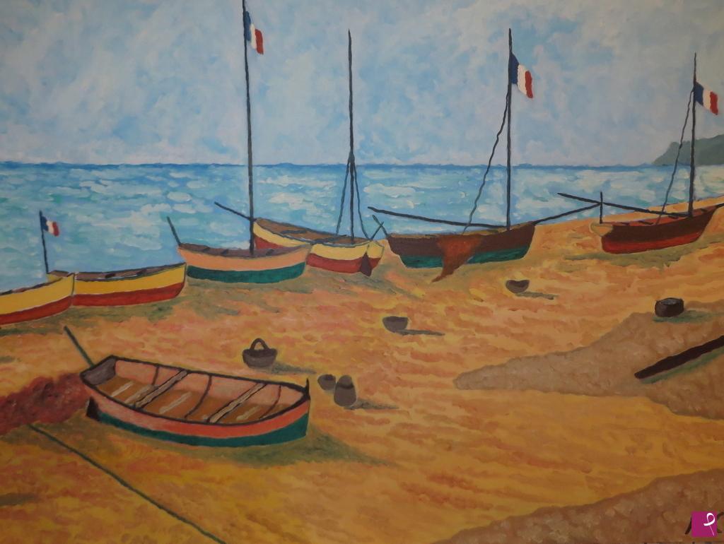 quadri in vendita online - Dall'alba al meriggio sul mare - omaggio a Debussy