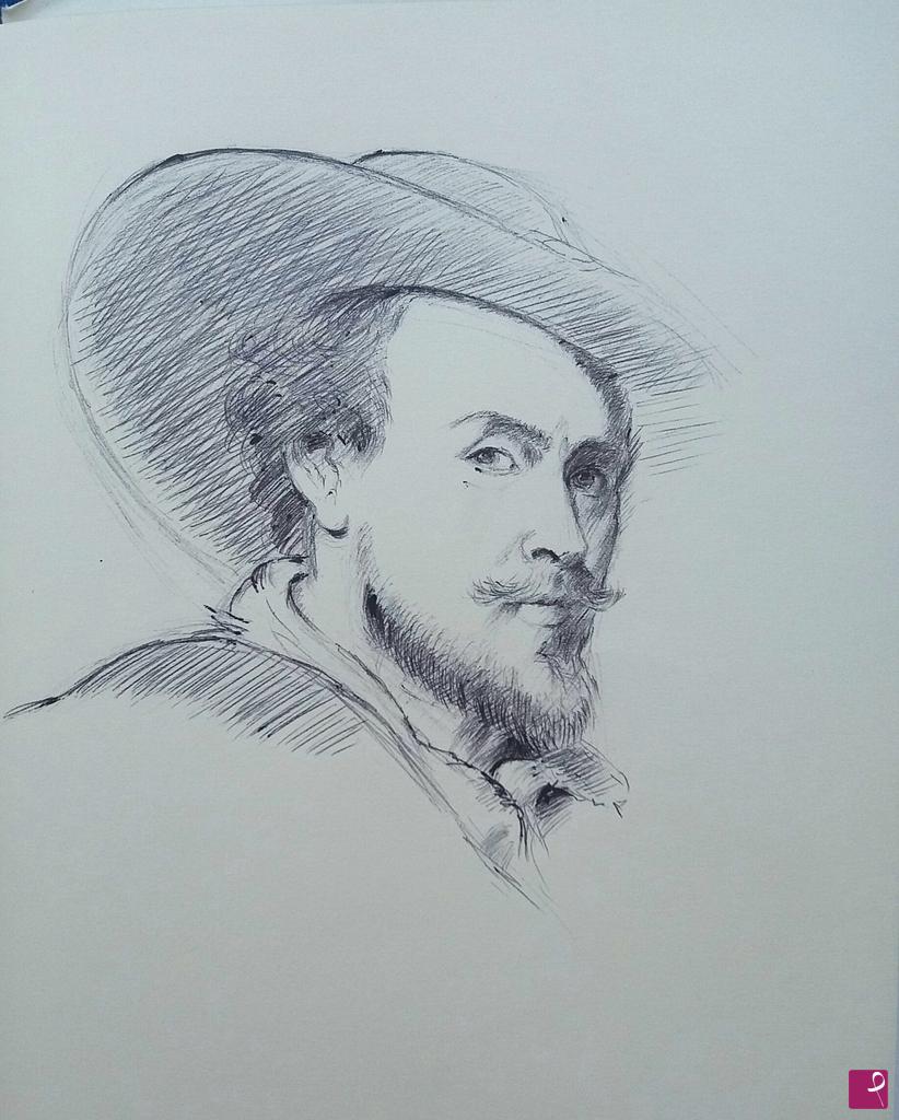 quadri in vendita online - Dall'autoritratto di Rubens