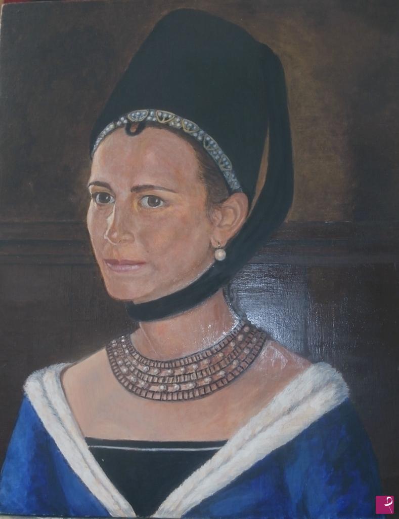 quadri in vendita online - Dama alla Petrus Christus