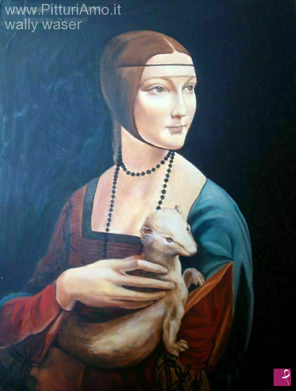 quadri in vendita online - dama dell'ermellino