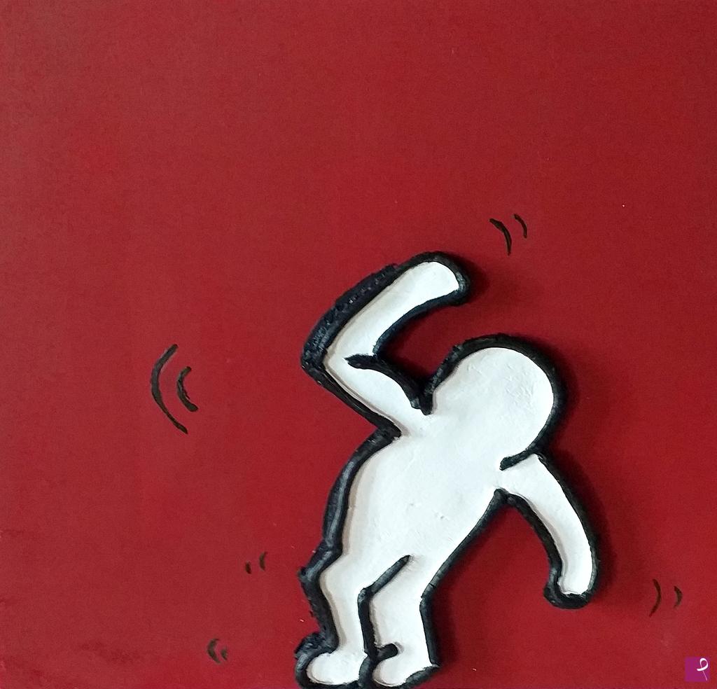 quadri in vendita online - "Dancing - Silicon Haring"