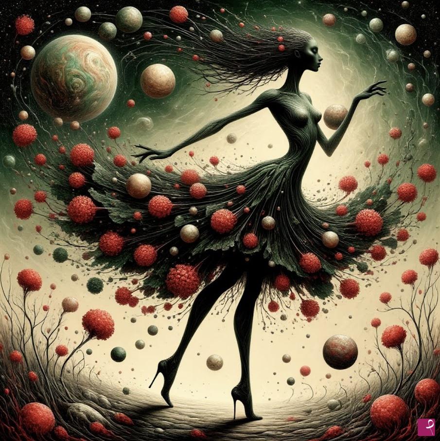 quadri in vendita online - Dancing girl
