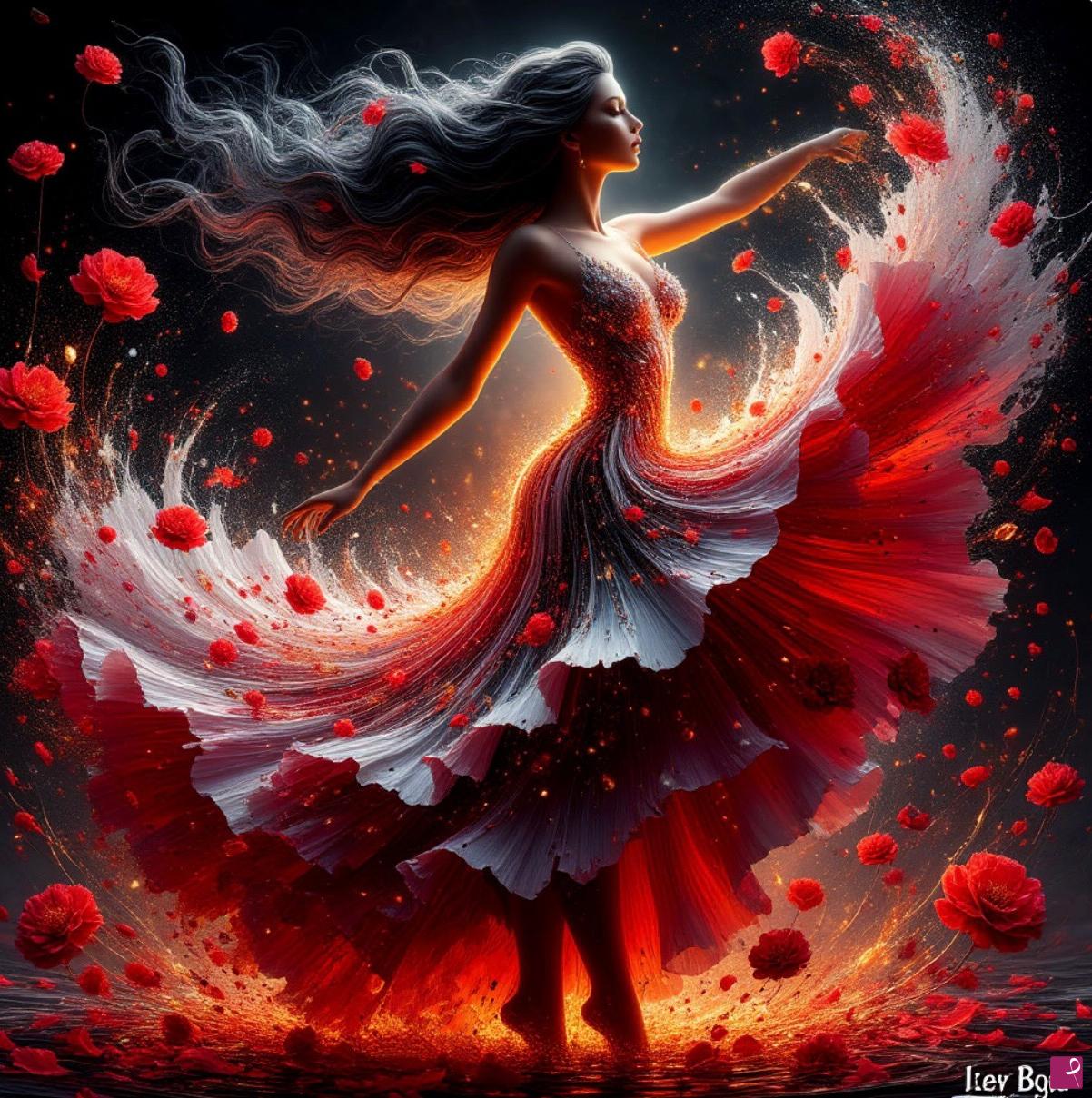 quadri in vendita online - dancing girl
