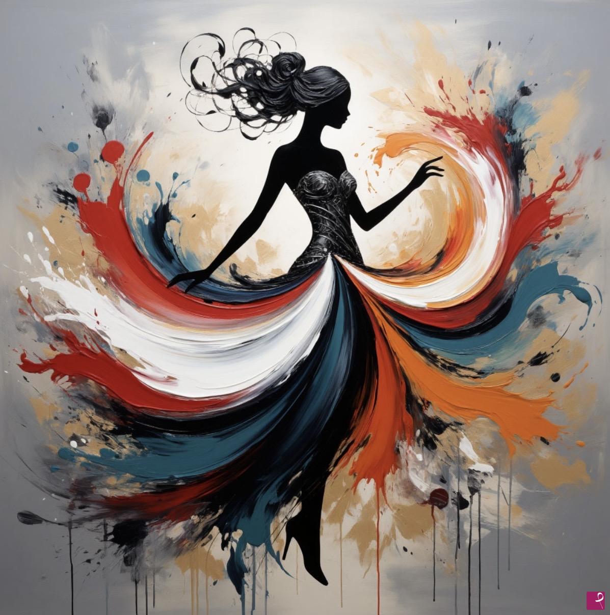 quadri in vendita online - Dancing girl