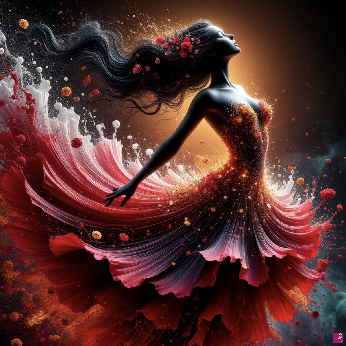 quadri in vendita online - Dancing girl2