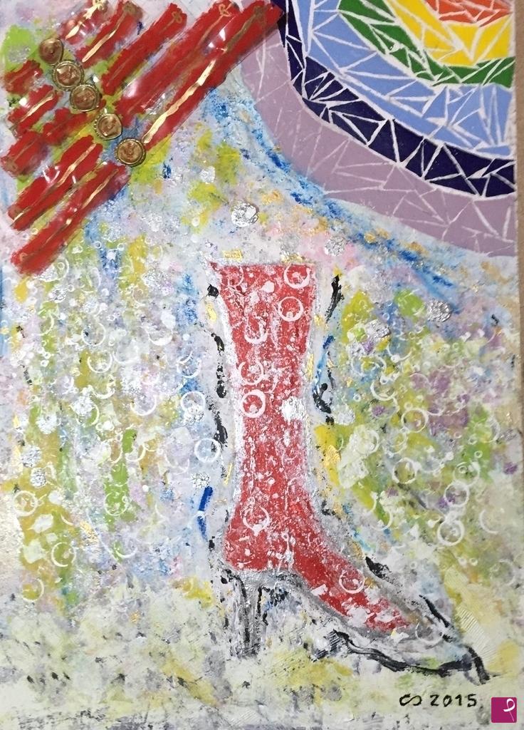 quadri in vendita online - "Dancing in stilettoes in the snow"