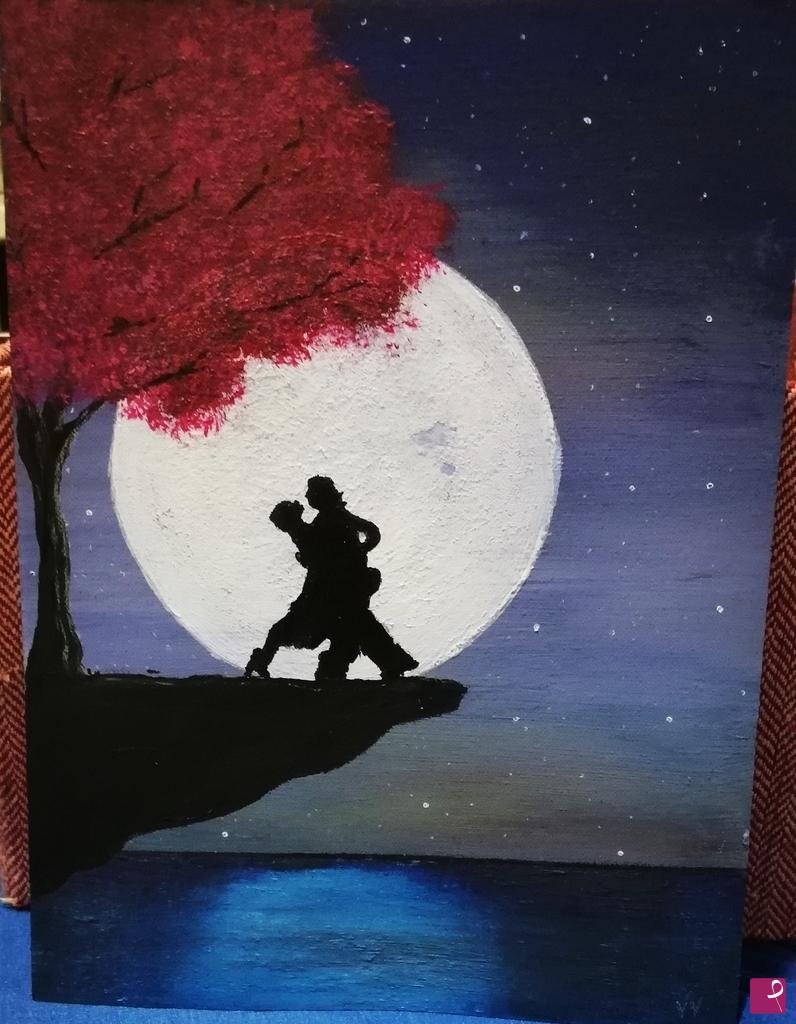quadri in vendita online - Dancing in the moonlight