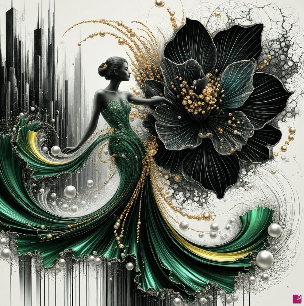 quadri in vendita online - Dancing lady