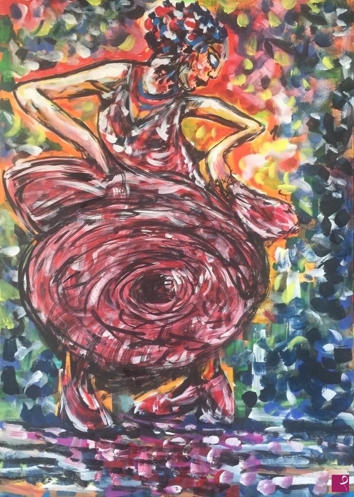 quadri in vendita online - Dancing queen