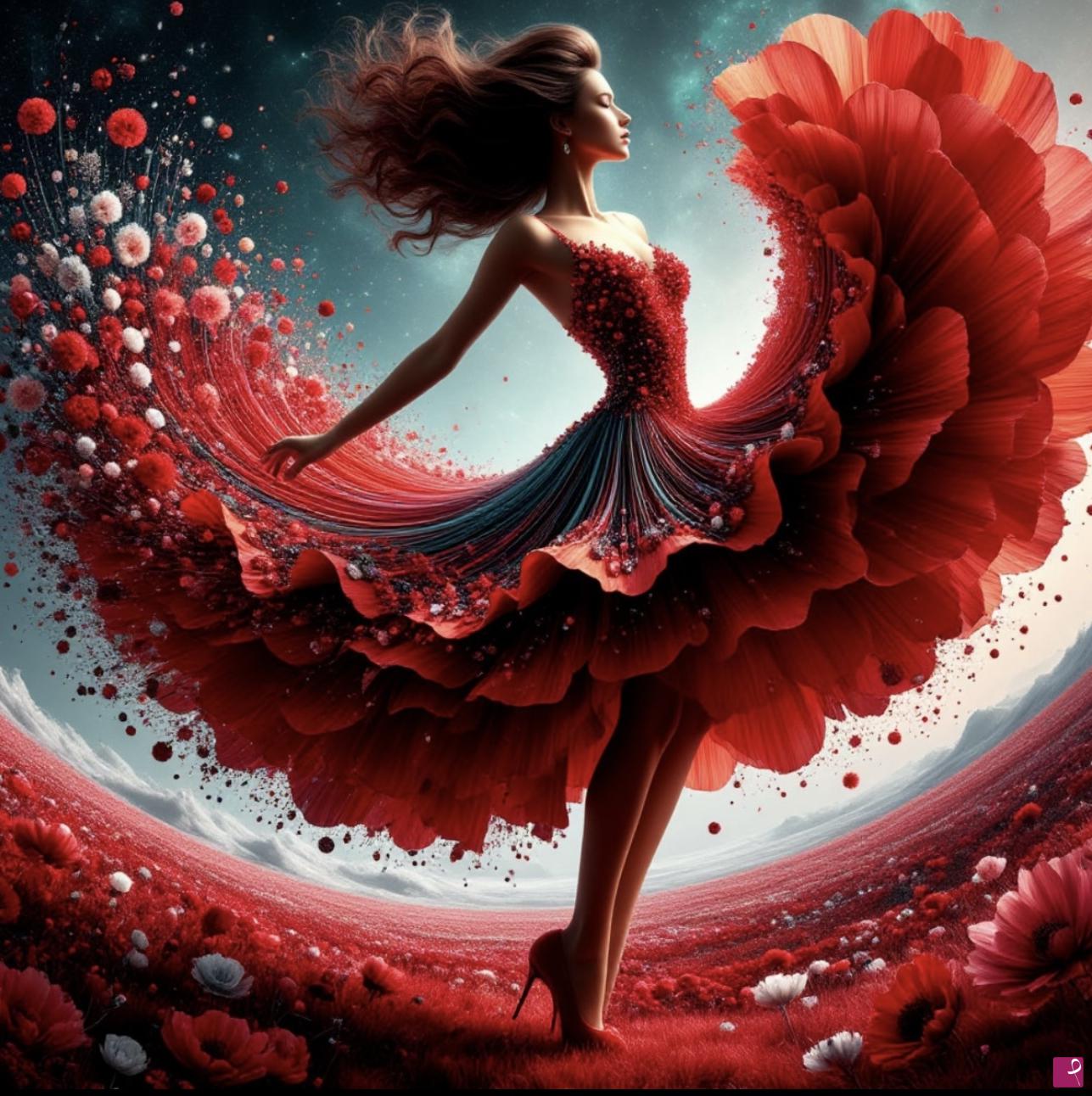 quadri in vendita online - Dancing woman 