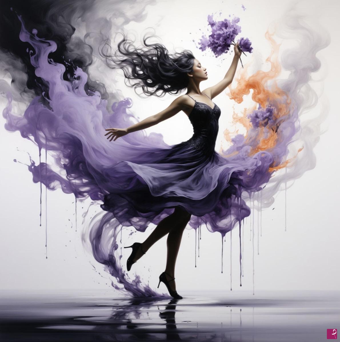 quadri in vendita online - Dancing women 