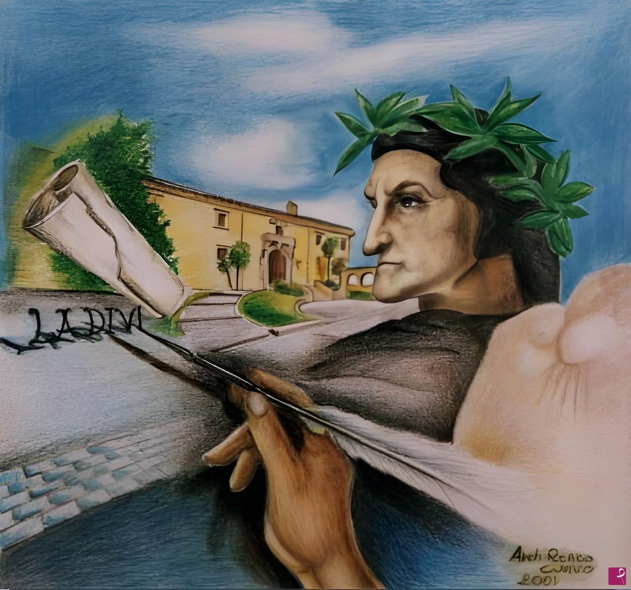 quadri in vendita online - Dante Alighieri 