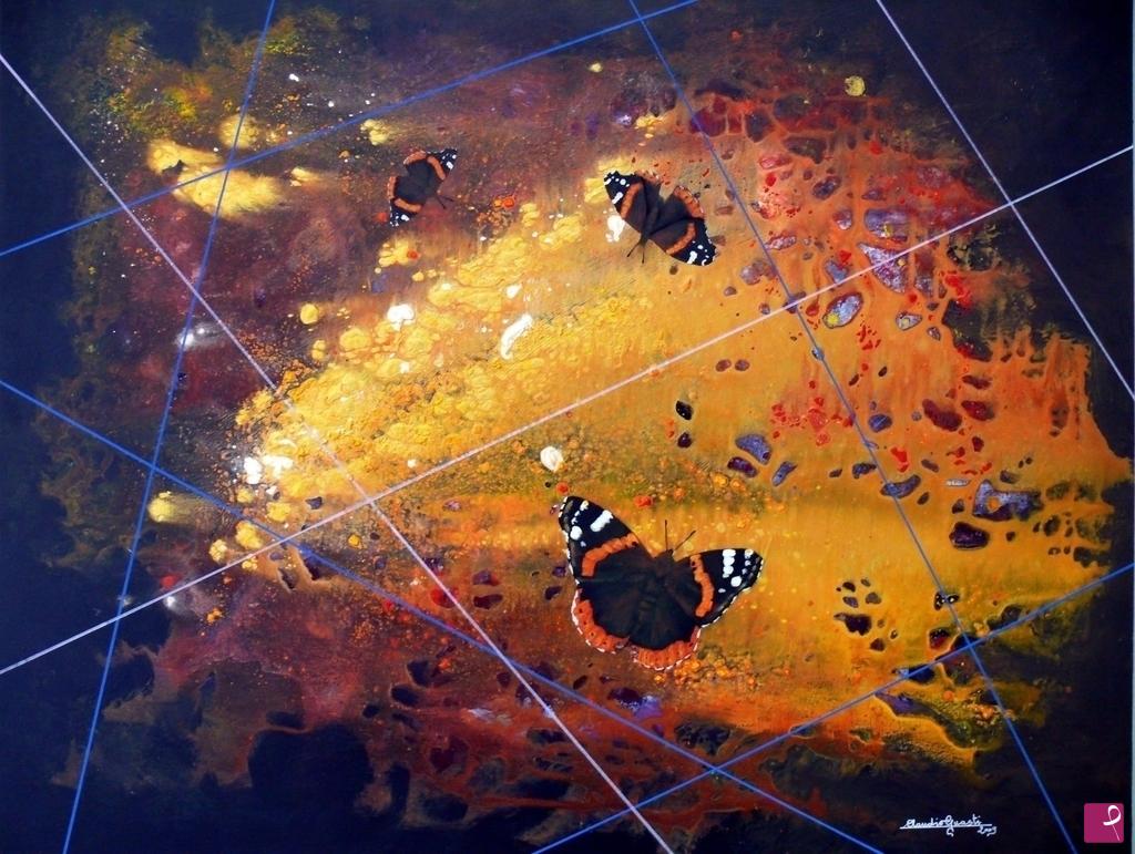 quadri in vendita online - Danza cosmica al tramonto 