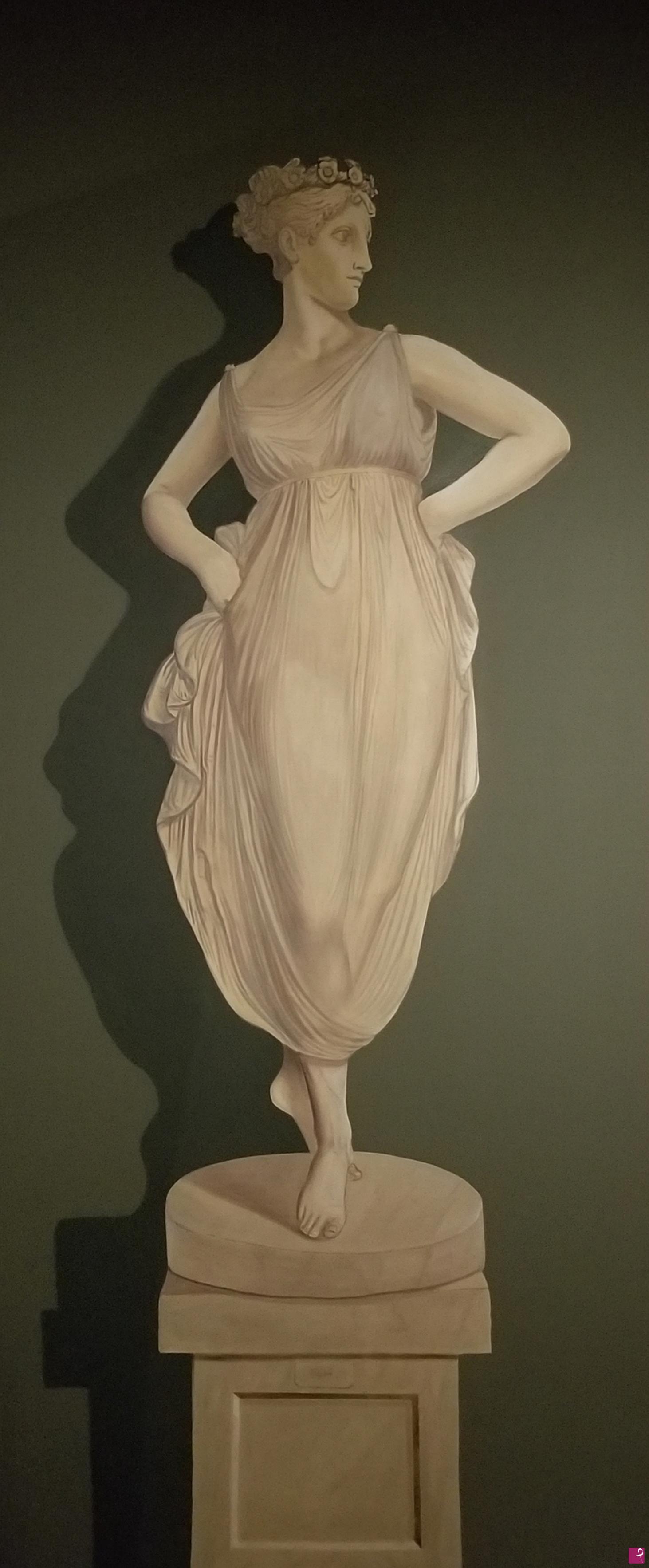 quadri in vendita online - Danzatrice (trompe l'oeil cm248xcm103)