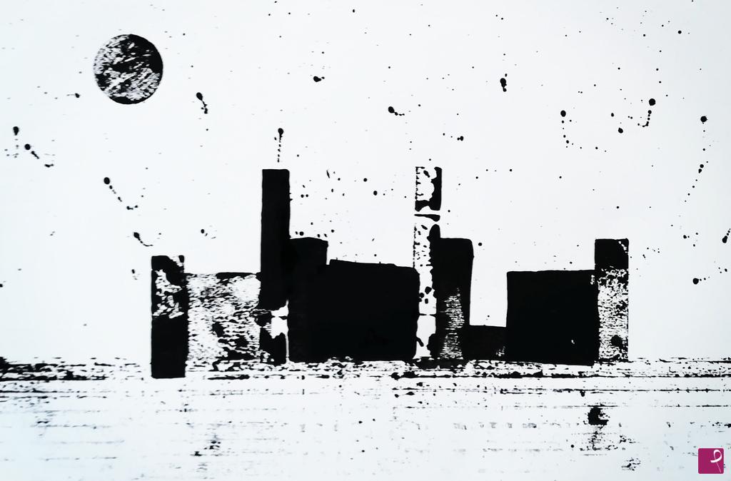 quadri in vendita online - Dark city