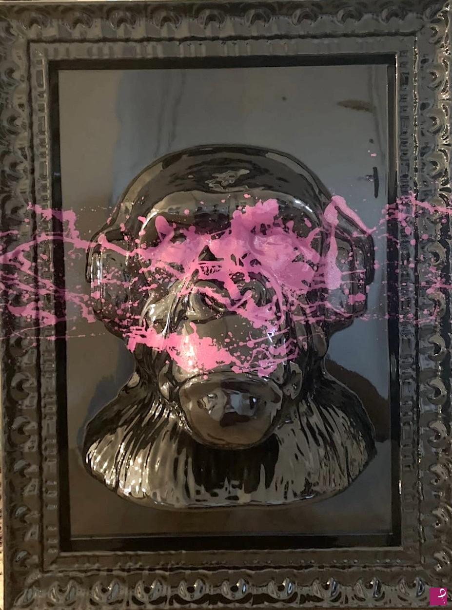 quadri in vendita online - Dark Purple Monkey