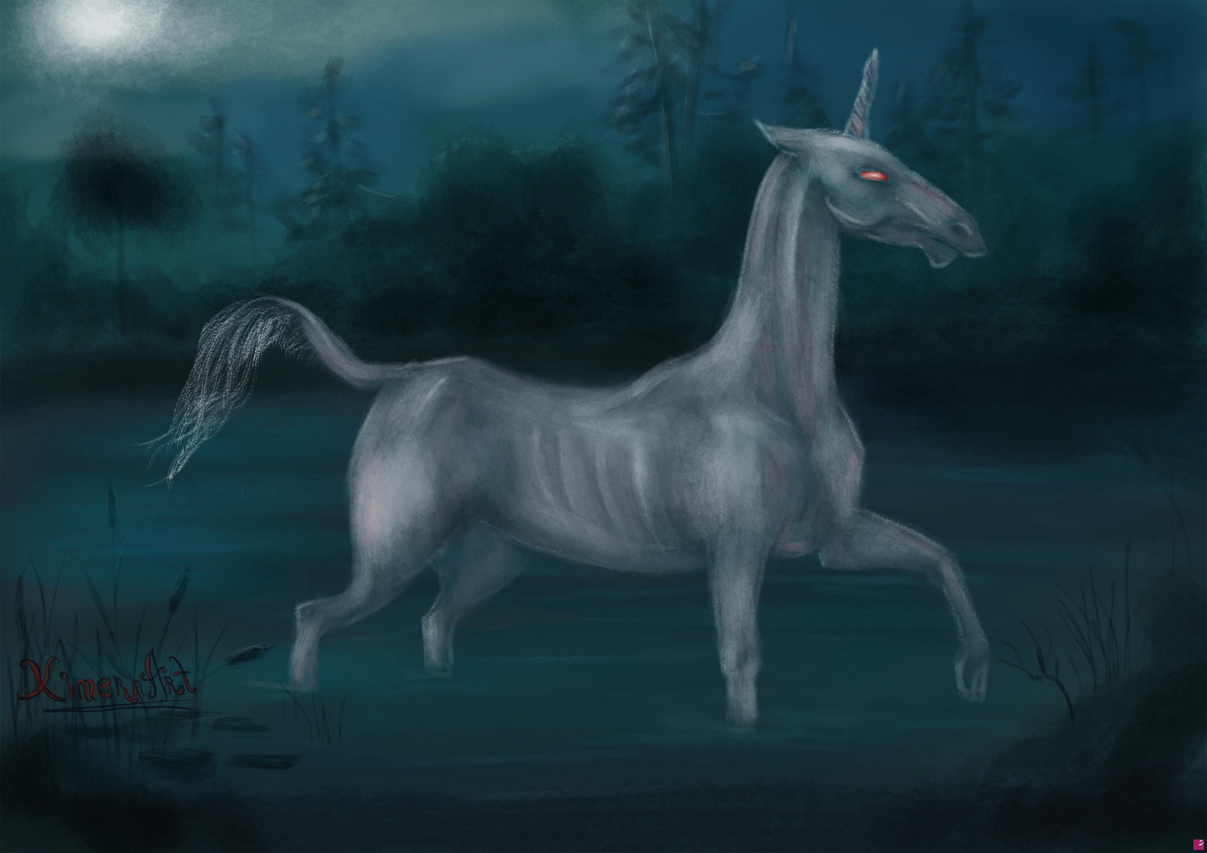 quadri in vendita online - Dark Unicorn
