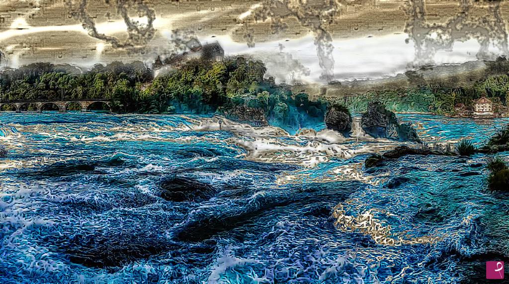 quadri in vendita online - Dark waterfalls