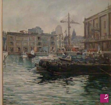 quadri in vendita online - Darsena a Genova