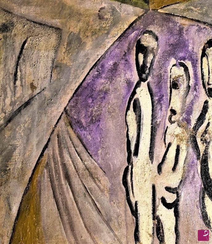 quadri in vendita online - Davanti ad un quadro di Lucio Fontana