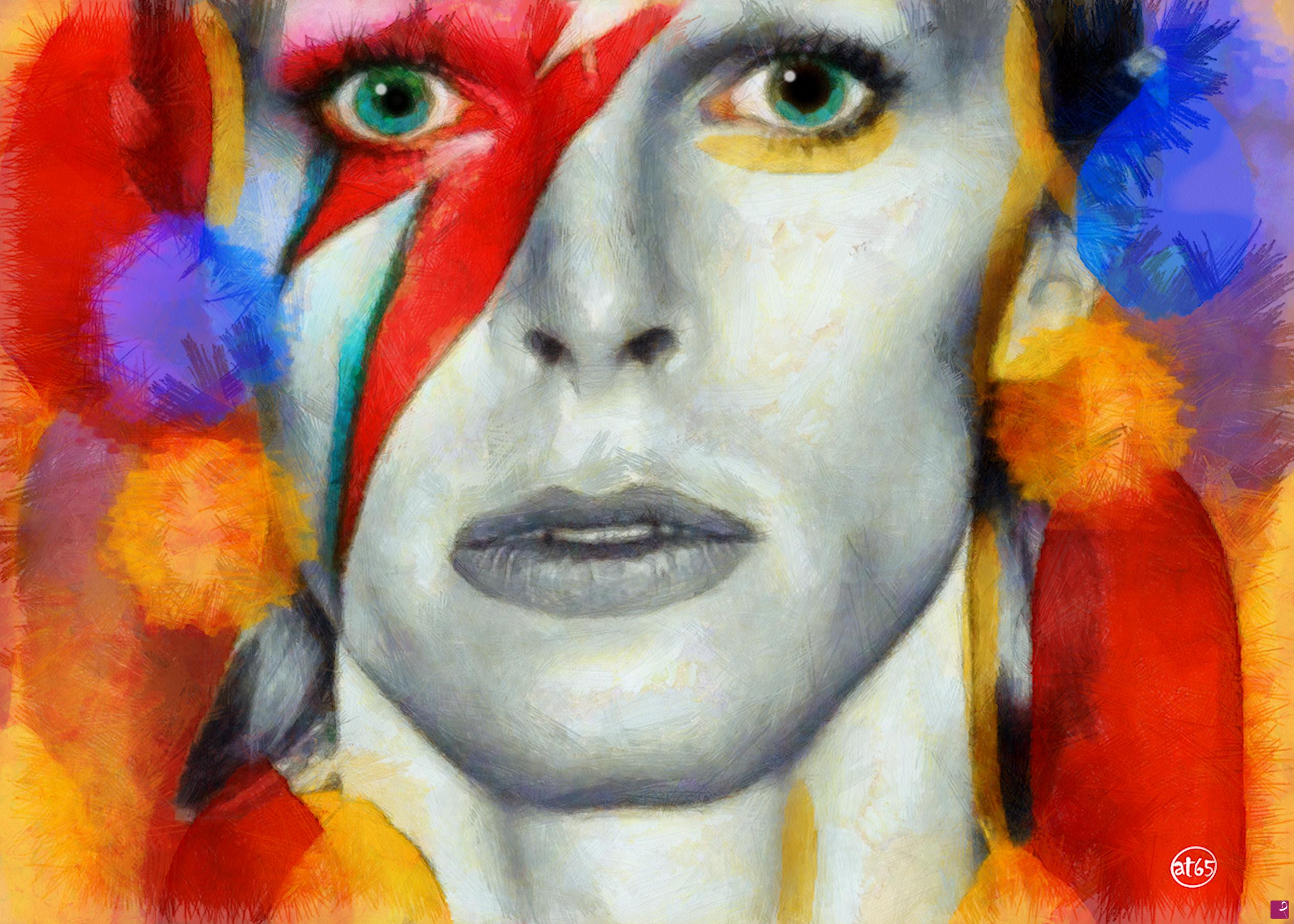 quadri in vendita online - David Bowie (colours)