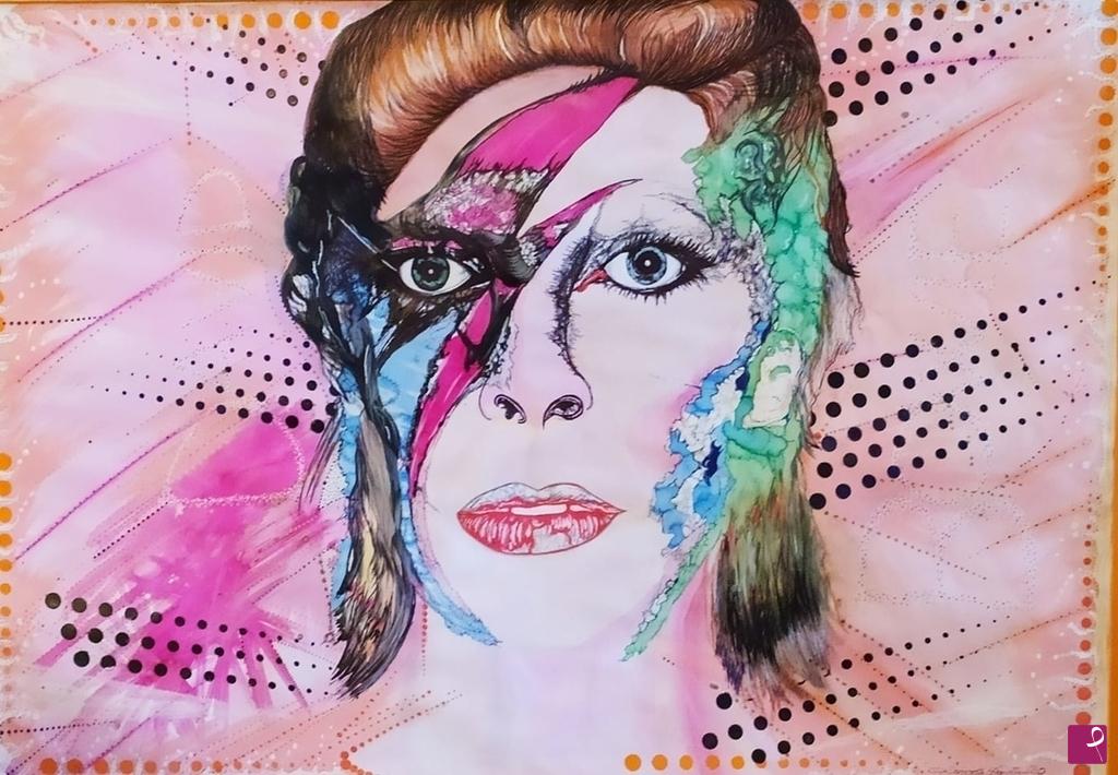 quadri in vendita online - David Bowie pop   - il duca bianco