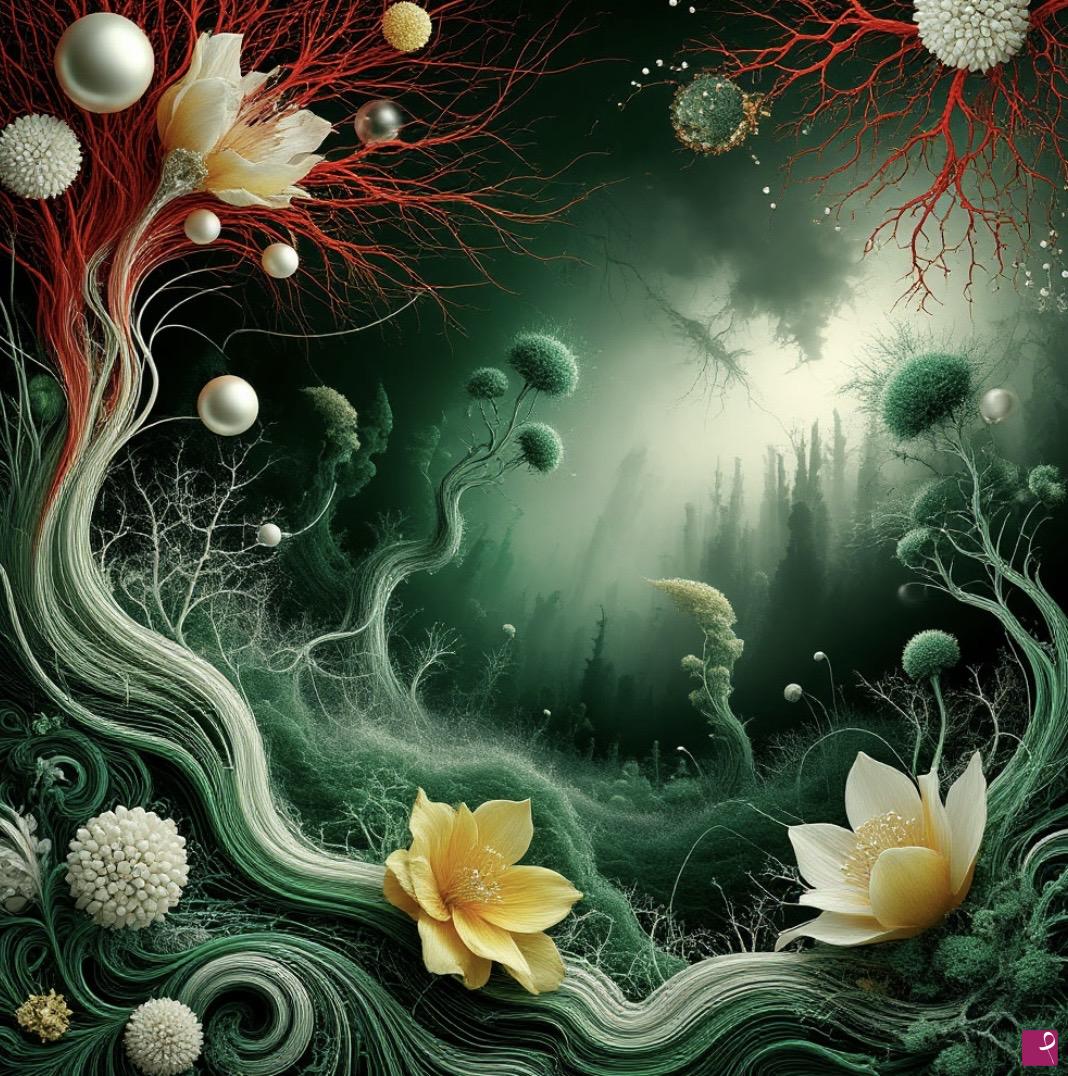 quadri in vendita online - Dawn in the forest