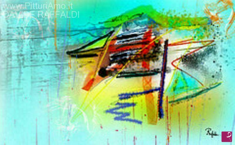 quadri in vendita online - Daytime Blue