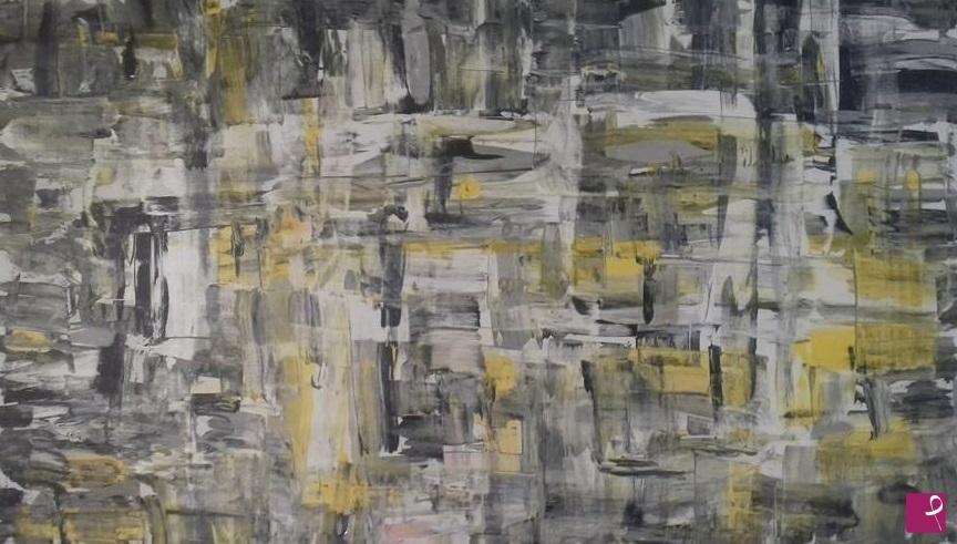 quadri in vendita online - De Profundis astratto informale su tela arte contemporanea firmato Lovisi Valter 150 x 100 