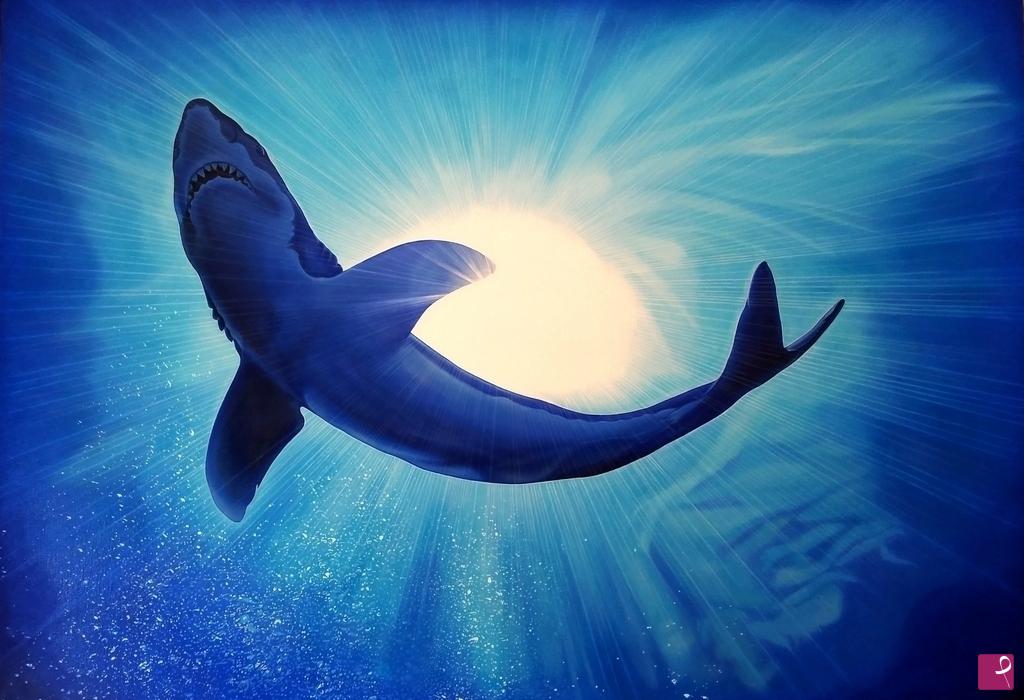 quadri in vendita online - "DEEP BLUE (Under Sea's King)"